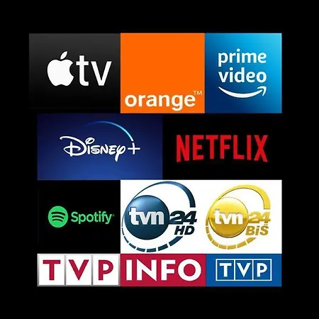 Super Square Metro X2 Fast Wifi 55'tv Netflix Hbo Appletv+ Amazontv Appartamento Varsavia