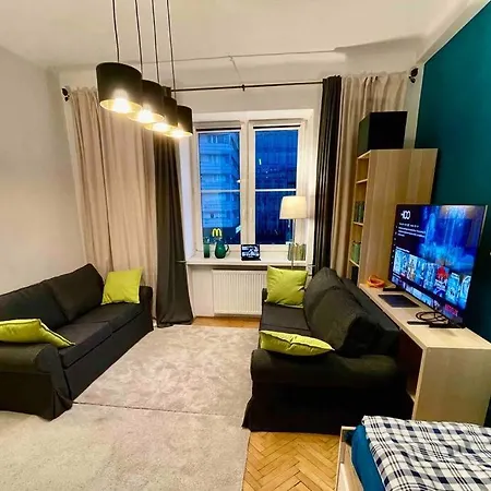 Appartement Super Square Metro X2 Fast Wifi 55'tv Netflix Hbo Appletv+ Amazontv Varsovie